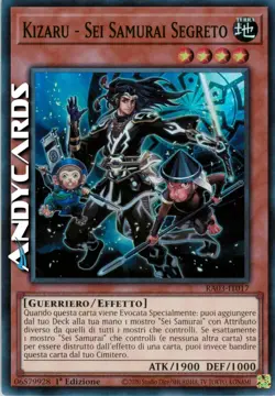 KIZARU - SEI SAMURAI SEGRETO (Secret Six) • Super R • RA03 IT017 • 1Ed • Yugioh! - Image 1
