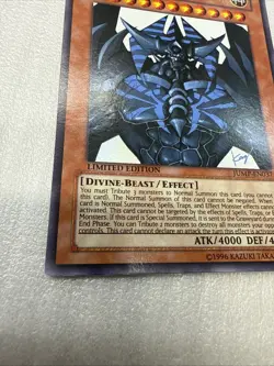 Yu-Gi-Oh! Obelisk the Tormentor JUMP-EN037 Limited Ultra Rare NM - Image 2