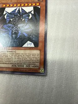 Yu-Gi-Oh! Obelisk the Tormentor JUMP-EN037 Limited Ultra Rare NM - Image 3