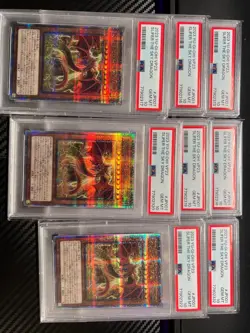 Yugioh 25th QUARTER CENTURY Secret Rare Slifer the Sky Dragon VP23-JP001 PSA10 - Image 4