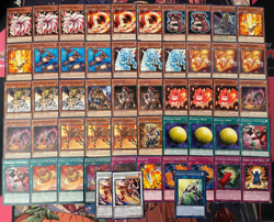 YUGIOH - FLAME BEAST DECK - NINE TAILED FOX, FLAMVELL FIREDOG, PHOTON SABRE ~ - Image 1