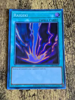 Yugioh Raigeki LOB-EN053 25th Anniversary Super Rare NM - Image 1