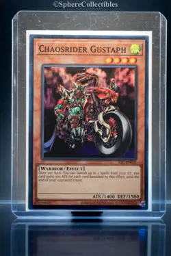 Yugioh! Chaosrider Gustaph - IOC-EN018 - Super Rare - Unlimited 25th Anniversary - Image 3