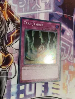 YuGiOh! TCG Trap Jammer IOC-EN110 Super Rare Unlimited 25th Anniversary NM - Image 2