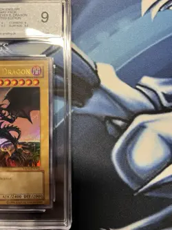 YuGiOh 2008 Anniversary Pack YAP1-EN002 Red-Eyes B. Dragon PGS PSA 9 Mint - Image 2