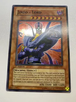 Yugioh Jinzo - Lord 1st Edition Super Rare LODT-EN007 HP - Image 1