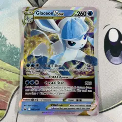 Pokemon TCG Holo Jumbo Card Glaceon VSTAR SWSH197 Black Star Promo Oversized - Image 1