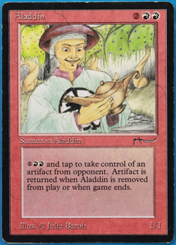 Aladdin Arabian Nights HEAVILY PLD Red Rare MAGIC MTG CARD (ID# 505812) ABUGames - Image 1