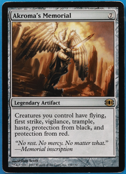 Akroma's Memorial Future Sight HEAVILY PLD Rare MAGIC CARD (ID# 505811) ABUGames - Image 1