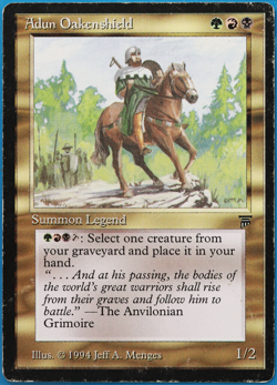 Adun Oakenshield Legends HEAVILY PLD (Reserved List MTG Card) (505810) ABUGames - Image 1