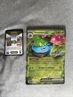 Pokemon TCG - Venusaur EX 001/142 Set Stamped JUMBO Stellar Crown Promo Card NM - Image 1