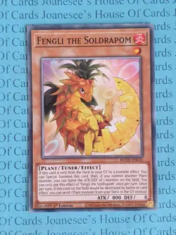 BODE-EN031 Fengli the Soldrapom Yu-Gi-Oh Card 1st Edition New - Image 1