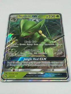 Sceptile GX - 22/214- Lost Thunder Sun & Moon Ultra Rare Card NM perhaps PSA 10 - Image 1