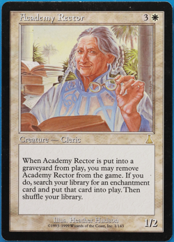 Academy Rector Urza's Destiny HEAVILY PLD (Reserved List Card) 505802 ABUGames - Image 1