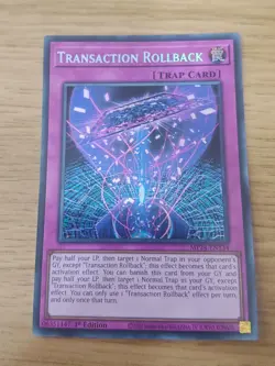 Yugioh card Transaction Rollback - MP24-EN134 -Secret Rare - Image 1