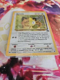 Pokemon Card Meowth #10 Black Star Promo Holo Swirl NM Wrapped - Image 5