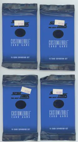 LOT of 4 - 1994 Star Trek Premiere Limited Edition 15-card booster packs - NICE! - Image 2