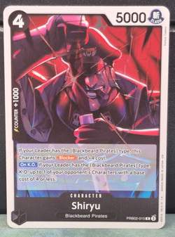 Shiryu PRB-02 PRB02-015 Foil Rare The Best Vol 2 One Piece Card Near Mint NM TCG - Image 1