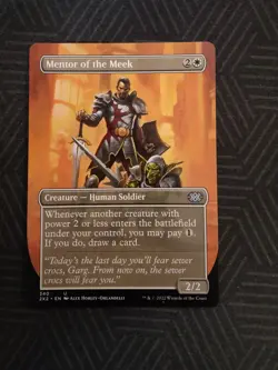 mtg mentor of the meek borderless double masters 2022 - Image 1