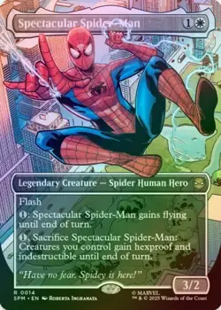 1 x Spectacular Spider-Man - Borderless (14) - Foil - Marvel's Spider-Man-LP-MTG - Image 1