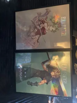 MAGIC THE GATHERING FINAL FANTASY COMPLETE SET (5) FOIL PROMO POSTERS MTG - Image 1