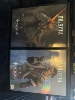 MAGIC THE GATHERING FINAL FANTASY COMPLETE SET (5) FOIL PROMO POSTERS MTG - Image 2