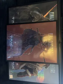 MAGIC THE GATHERING FINAL FANTASY COMPLETE SET (5) FOIL PROMO POSTERS MTG - Image 3