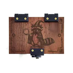 MTG Deck Box: Wizard Raccoon, 100+ Cards, Dice Tray, Commander EDH Handmade Wood - Image 2