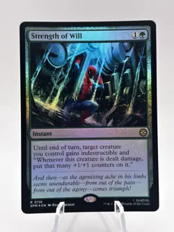 Strength of Will 0118 Foil Marvel's Spider-Man SPM MTG NM - Image 1