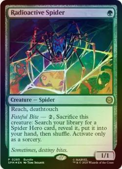1 x Radioactive Spider (Promo) - Foil - Marvel's Spider-Man - LP - MTG - Image 1