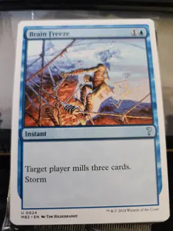 MTG - Brain Freeze x1 - white border - Mystery Booster 2 Magic the Gathering - Image 1