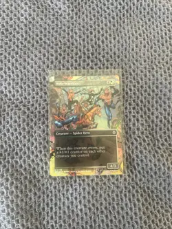 Web-Warriors (Borderless) (Foil) - MTG Marvel's Spider-Man Universes - Image 1