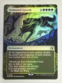 MTG / Unnatural Growth / WOT / #62 / FOIL / Rare / NM - Image 1