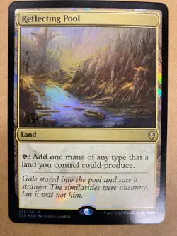 MTG 1x FOIL Reflecting Pool 358 Prerelease Promo Magic the Gathering Card x1 NM - Image 1