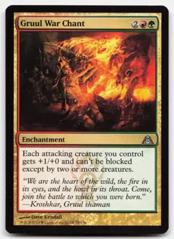 MTG Gruul War Chant U Dragon's Maze 75 LP - Image 1