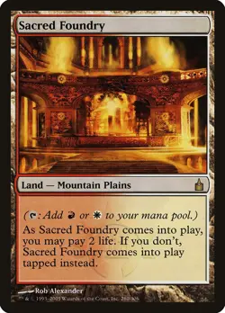 Sacred Foundry Ravnica PLD Land Rare MAGIC THE GATHERING MTG CARD ABUGames - Image 1