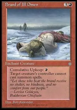 Brand of Ill Omen - Medium Play MTG Ice Age - Image 1