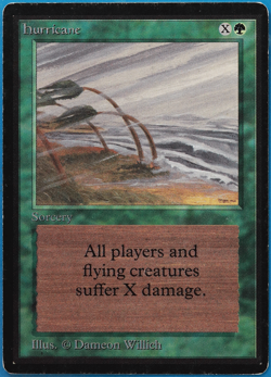 Hurricane Beta HEAVILY PLD Green Uncommon MAGIC MTG CARD (ID# 505766) ABUGames - Image 1