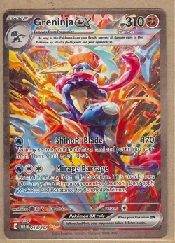 2024 POKEMON GRENINJA EX TWILIGHT MASQUERADE SPECIAL ILLUSTRATION #214/167! MINT - Image 1