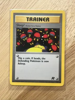 Sleep! Trainer 2000 Team Rocket Set Pokemon WOTC Vintage Vtg 79 / 82 NM Card TCG - Image 1