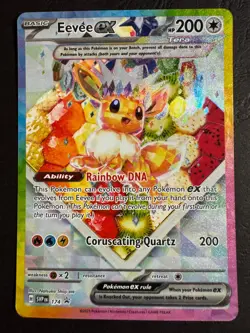 Eevee EX SVP 174 Promo Pokemon Prismatic Evolutions Super Premium Near Mint - Image 1