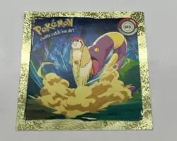 Pokemon 1999 ArtBox Series 1 Gold Sticker Ekans #G13 Vintage Holo Foil - Image 1