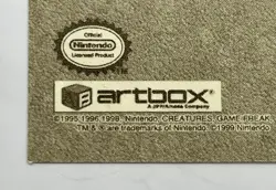Pokemon 1999 ArtBox Series 1 Gold Sticker Ekans #G13 Vintage Holo Foil - Image 4