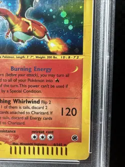 2002 Expedition Charizard Holo Foil 6/165 WOTC E-Reader Series Pokemon PSA 1 - Image 3