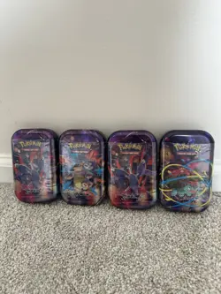Pokemon TCG: Mega Evolutions - Sealed 4 Tins! - Image 1