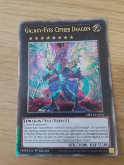 Yugioh card Galaxy-Eyes Cipher Dragon - MP24-EN044 - Quarter Century Secret Rare - Image 1