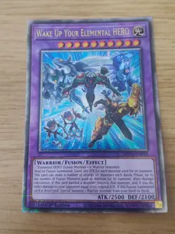 Yugioh Card Wake Up Your Elemental HERO MP24-EN018 - Quarter Century Secret Rare - Image 1