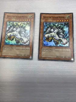 Yugioh AST-023 Zaborg the Thunder Monarch Super Rare Lp Vintage X2 - Image 1