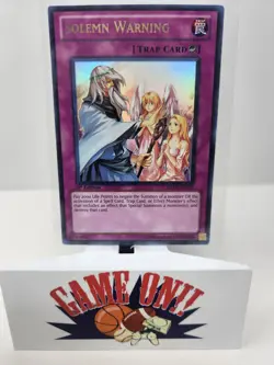 YuGiOh Solemn Warning DREV-EN077 1st Edition Ultra Rare NM - Image 1