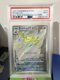 Pokemon TCG Reuniclus 212 Black Bolt Tech Sticker Black Star Promo Card - Image 1
